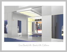 Gucci store located along North Rodeo Drive, Beverly Hills, CA.